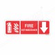 Fire Extinguisher Down Arrow Sign
