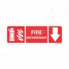 Fire Extinguisher Down Arrow Sign| Protector FireSafety