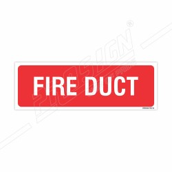 Fire Duct Sign| Protector FireSafety