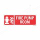 Fire Pump Room Sign