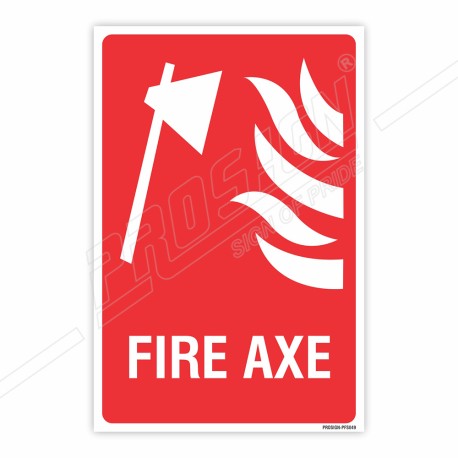 Fire Axe Sign| Protector FireSafety