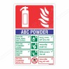 ABC Fire Extinguisher ID (Gujrati - English) Sign| Protector FireSafety