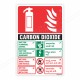 Co2 Fire Extinguisher ID (Gujrati - English) Sign