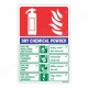 DCP Fire Extinguisher ID (Gujrati - English) Sign