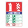 ABC Fire Extinguisher ID (Hindi - English) Sign| Protector FireSafety