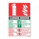 Co2 Fire Extinguisher ID (Hindi - English) Sign