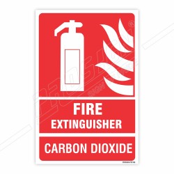 Co2 Fire Extinguisher Sign| Protector FireSafety