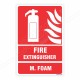 M. Foam Fire Extinguisher Sign