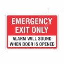 Emergency Exit Only Alarm Sign| Protector FireSafety