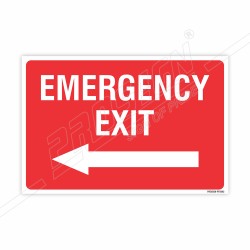 Emergency Exit Left Arrow Sign| Protector FireSafety