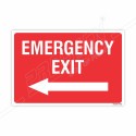 Emergency Exit Left Arrow Sign| Protector FireSafety