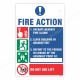 Fire Action Sign