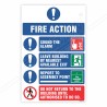 Fire Action Sign| Protector FireSafety