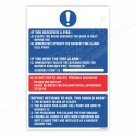 Fire Action Sign| Protector FireSafety