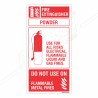 Use Of Powder Fire Extinguisher Sign| Protector FireSafety