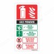 Use Of Co2 Fire Extinguisher Sign