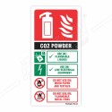 Use Of Co2 Fire Extinguisher Sign| Protector FireSafety