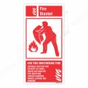 Use Of Fire Blanket Sign| Protector FireSafety