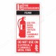 Use Of Foam Fire Extinguisher Sign