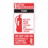 Use Of Foam Fire Extinguisher Sign| Protector FireSafety