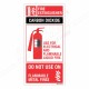 Use Of Co2 Fire Extinguisher Sign