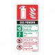 Use Of Co2 Fire Extinguisher Gujrati Sign