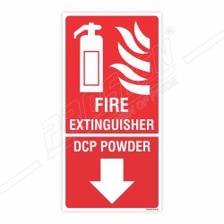 DCP Fire Extinguisher Down Arrow Sign| Protector FireSafety