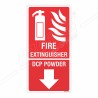 DCP Fire Extinguisher Down Arrow Sign| Protector FireSafety