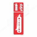 Missing Fire Extinguisher Sign| Protector FireSafety