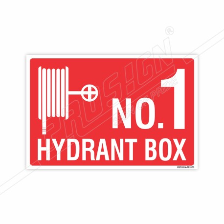 Fire Hydrant Box Number Sign| Protector FireSafety