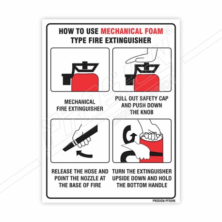 How to Use Mechanical Foam Type Fire Extinguisher Sign| Protector FireSafety