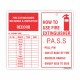 Fire Extinguisher Recharge And Inspection Record Card