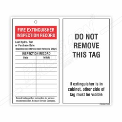 Fire Extinguisher Inspection Record Card| Protector FireSafety