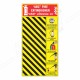 ABC Fire Extinguisher Bottle Back Side Zebra Board