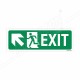 Exit left Up Cross Arrow Sign