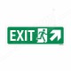 Exit Right Up Cross Arrow Sign