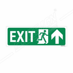 Exit Right Up Arrow Sign| Protector FireSafety