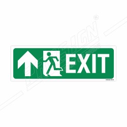 Exit Left Up Arrow Sign| Protector FireSafety