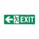 Exit Left Arrow Sign