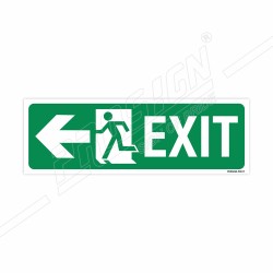 Exit Left Arrow Sign| Protector FireSafety