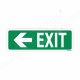 Exit Left Arrow Sign
