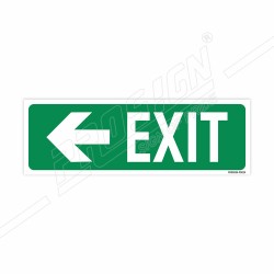 Exit Left Arrow Sign| Protector FireSafety