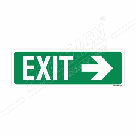 Exit Right Arrow Sign| Protector FireSafety