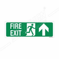 Fire Exit Right Up Arrow Sign| Protector FireSafety