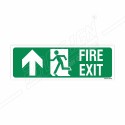 Fire Exit Left Up Arrow Sign| Protector FireSafety