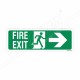 Fire Exit Right Arrow Sign