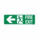 Fire Exit Left Arrow Sign