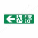 Fire Exit Left Arrow Sign| Protector FireSafety