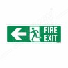 Fire Exit Left Arrow Sign| Protector FireSafety