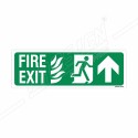 Fire Exit Right Up Arrow Sign| Protector FireSafety